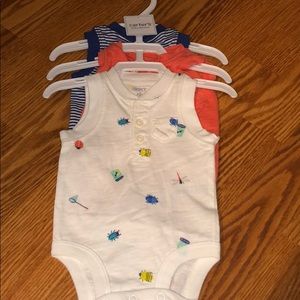 3 piece Carter tanks newborn